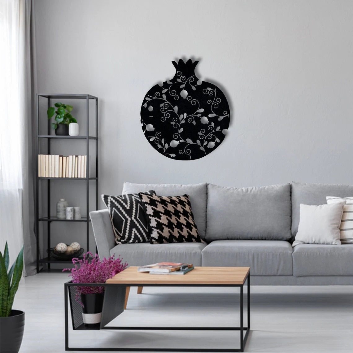Pomegranate Metal Wall Decor - Etgshop LLC