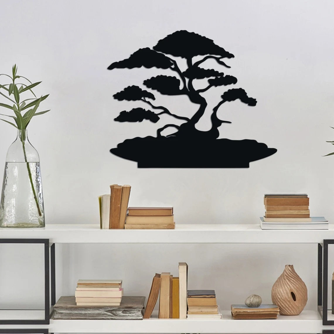 Bonsai Tree Of Live, Metal Wall Art - Etgshop LLC