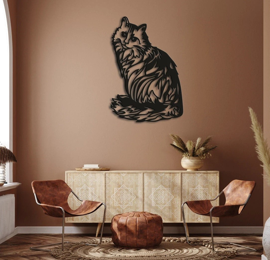 Cat Metal, Wall Art Decor, Wall Metal - Etgshop LLC