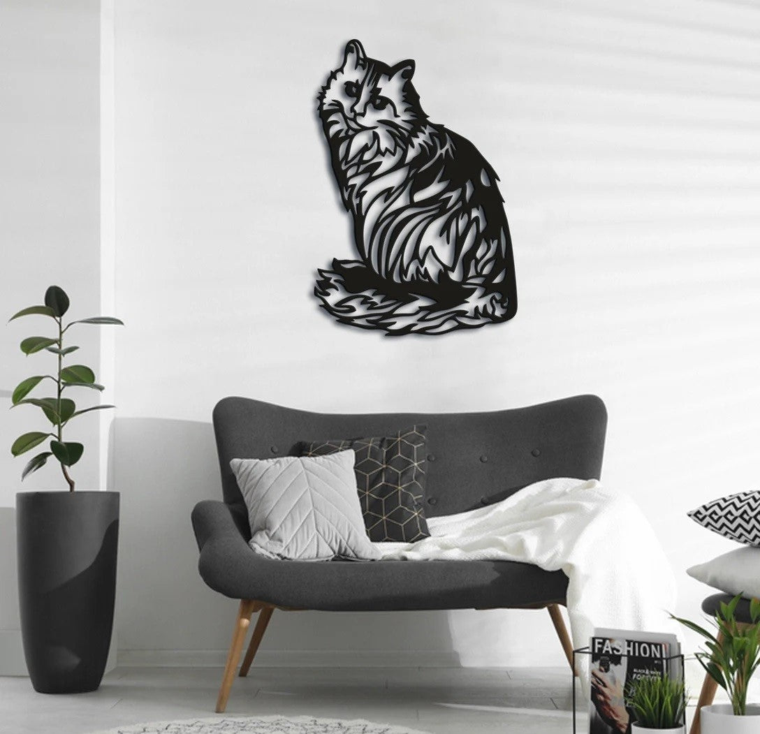 Cat Metal, Wall Art Decor, Wall Metal - Etgshop LLC