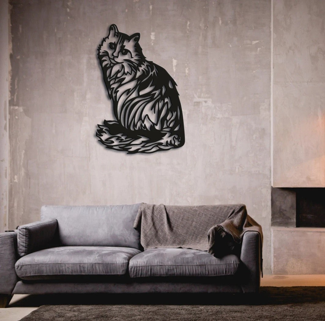 Cat Metal, Wall Art Decor, Wall Metal - Etgshop LLC