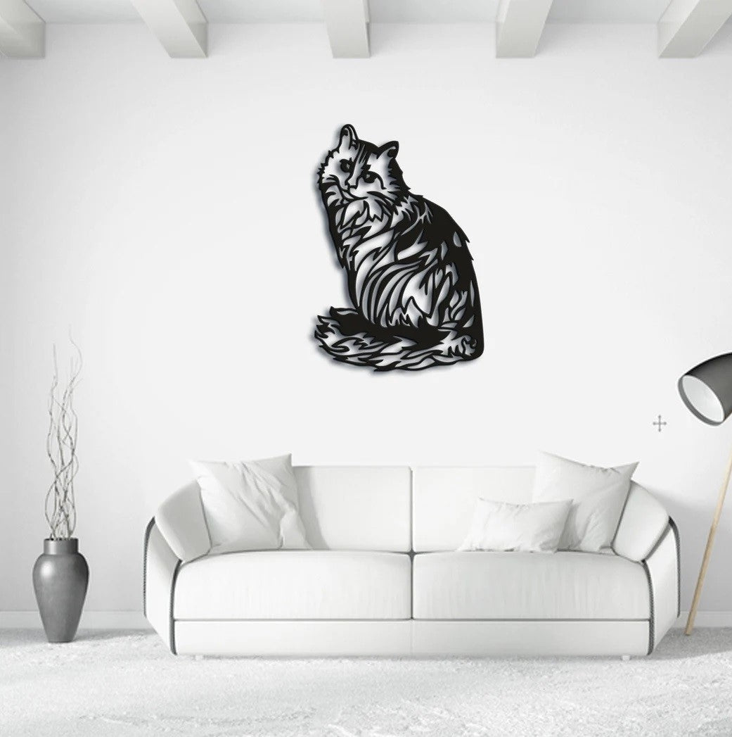 Cat Metal, Wall Art Decor, Wall Metal - Etgshop LLC