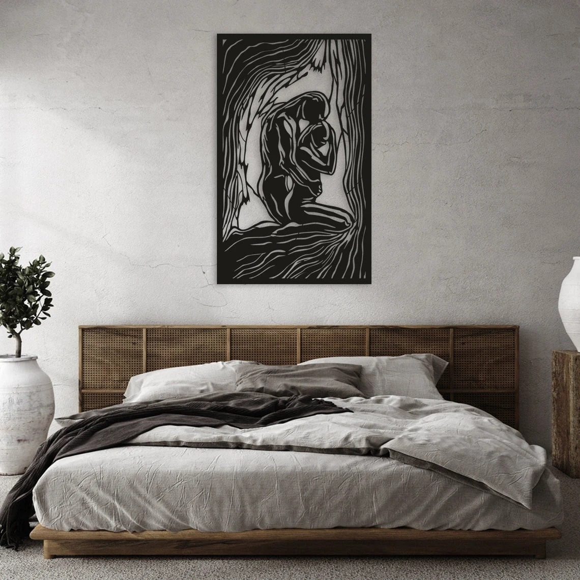 Couple wall art, Above Bedroom Decor - Etgshop LLC