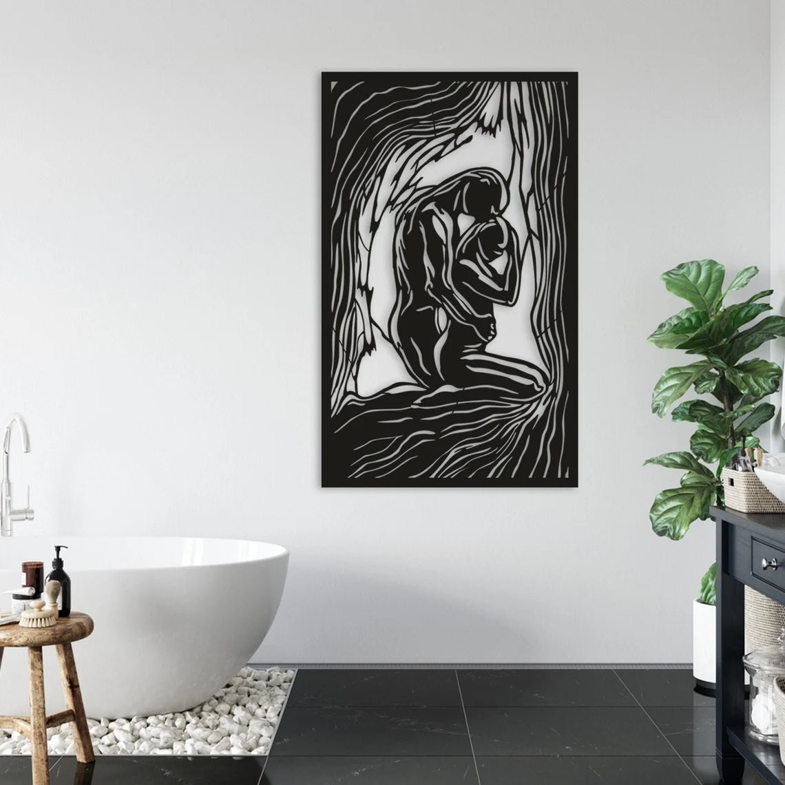 Couple wall art, Above Bedroom Decor - Etgshop LLC