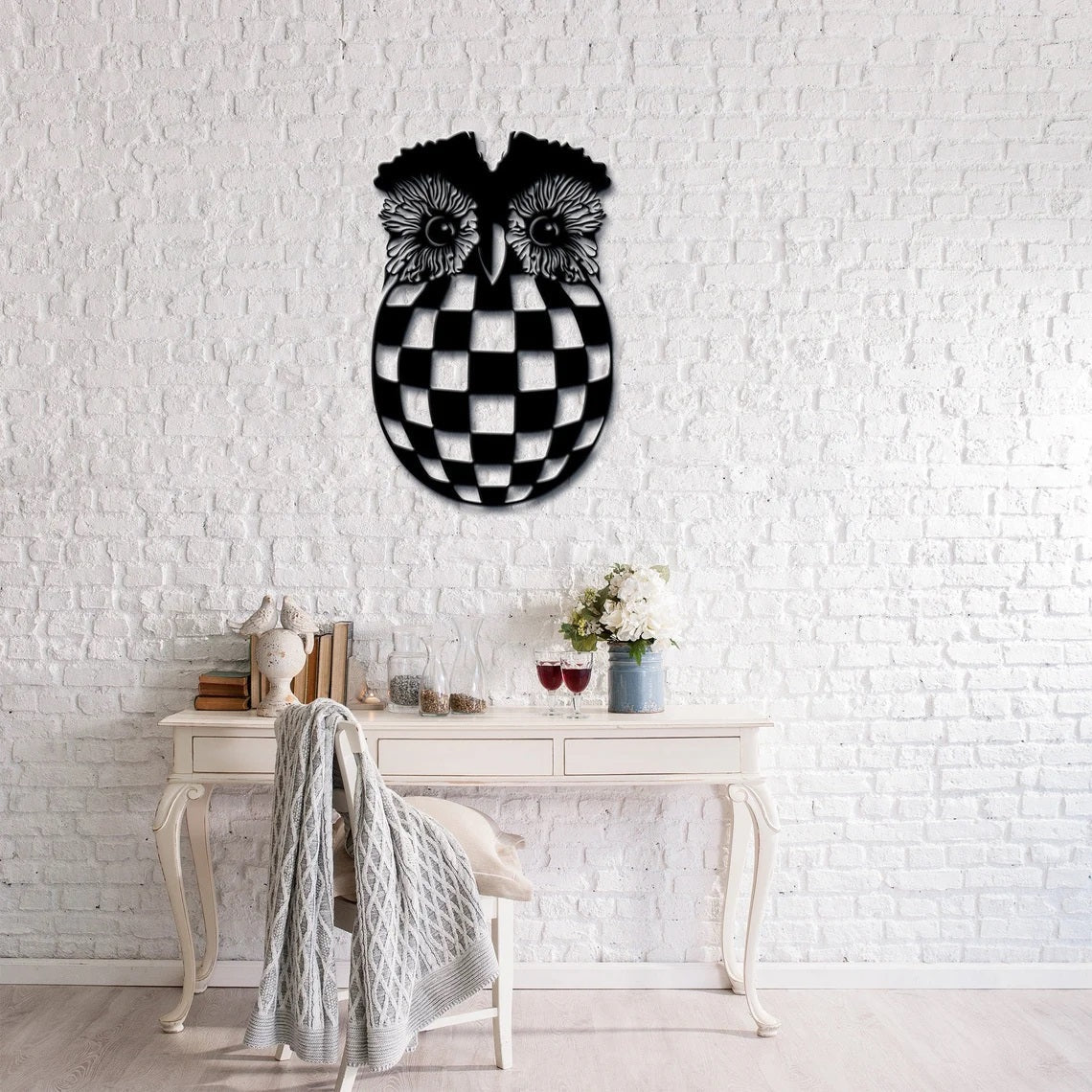 Metal Owl, Metal Wall art, Wall Decor - Etgshop LLC