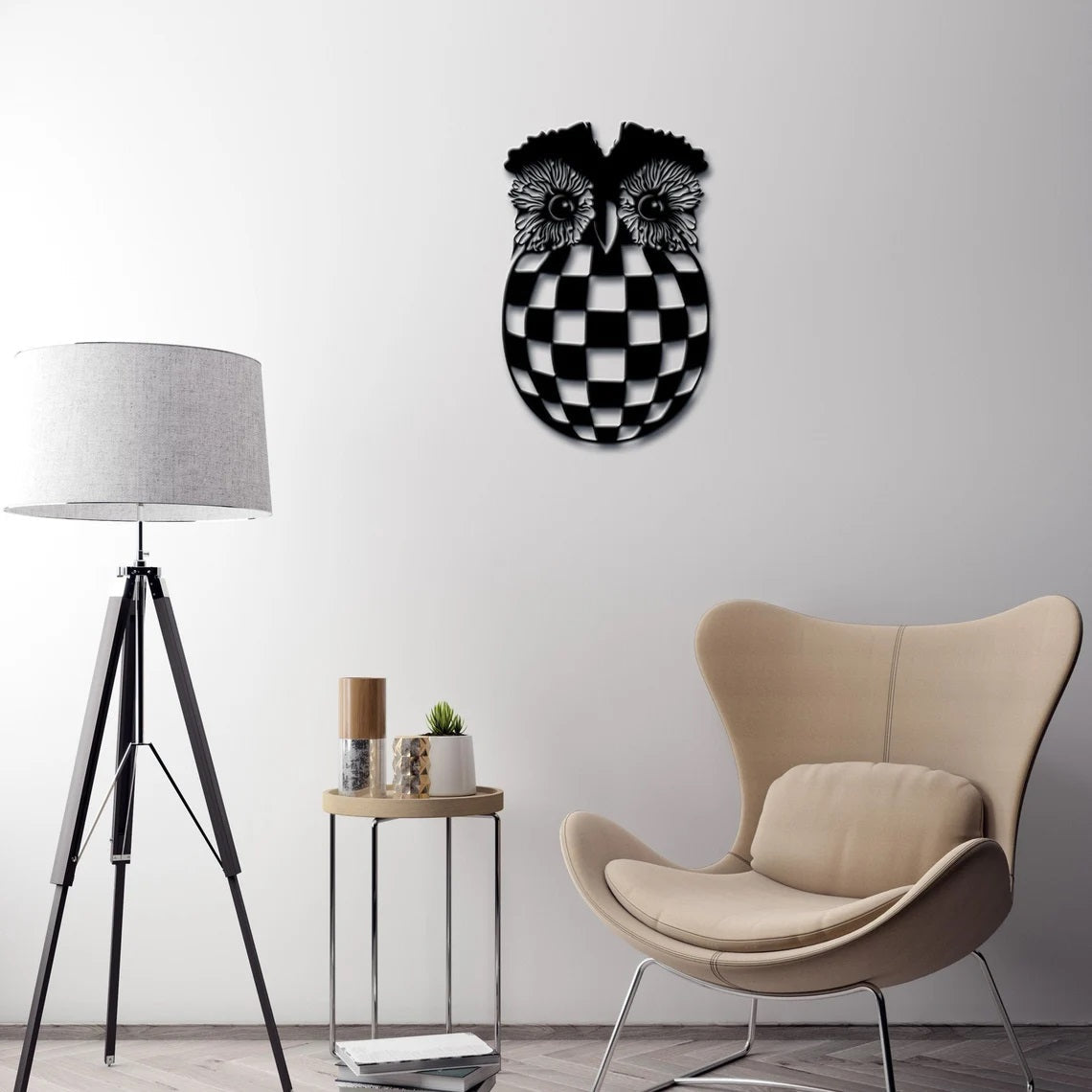 Metal Owl, Metal Wall art, Wall Decor - Etgshop LLC