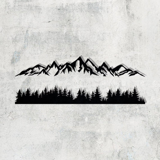 Mountain Metal Art, Wall Decor - Etgshop LLC
