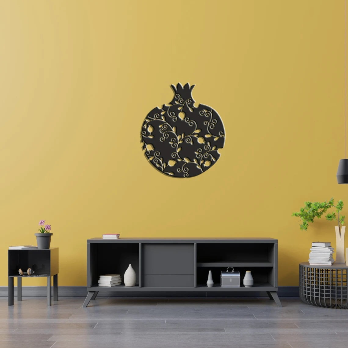 Pomegranate Metal Wall Decor - Etgshop LLC