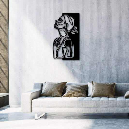 woman line art, metal wall art - Etgshop LLC
