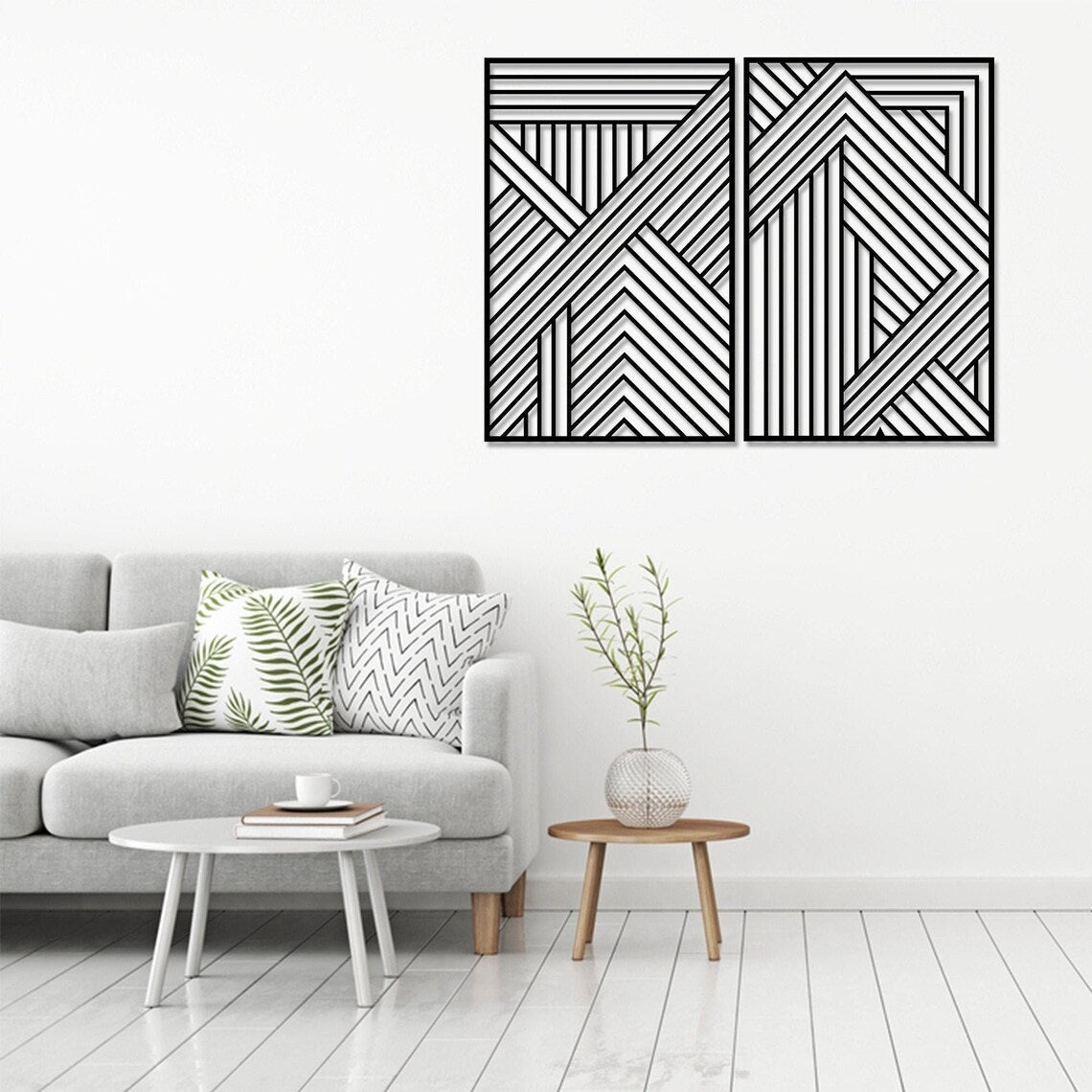 Line Wall Art, Metal Wall Art - Etgshop LLC