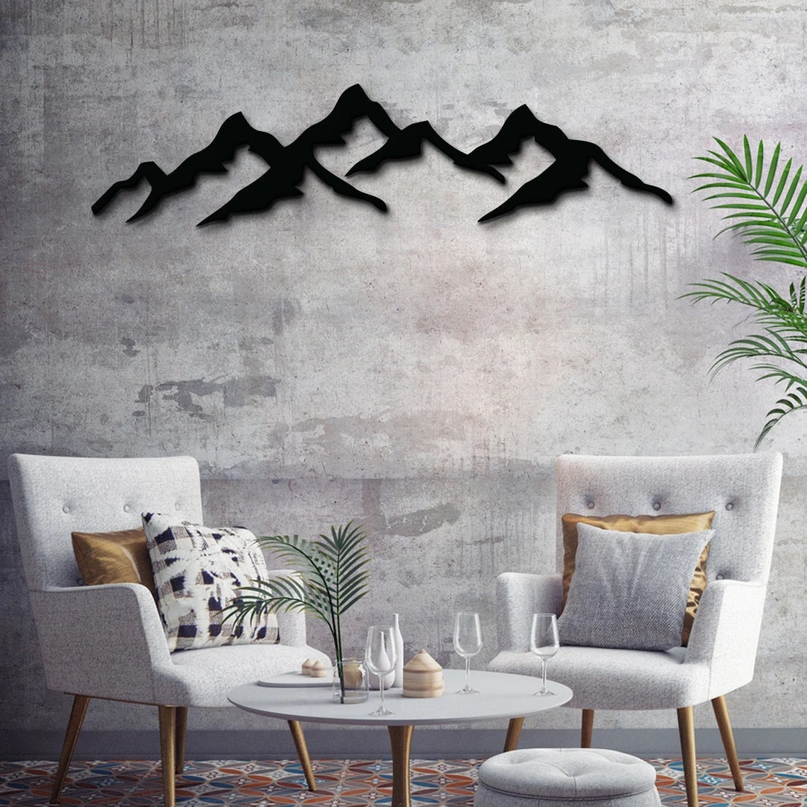 Mountian Wall Art, Metal Wall Art - Etgshop LLC