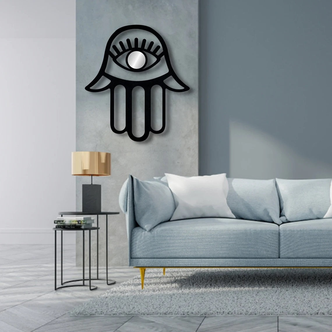 Hamsa Hand, Evil eye hamsa, Metal Wall Art - Etgshop LLC