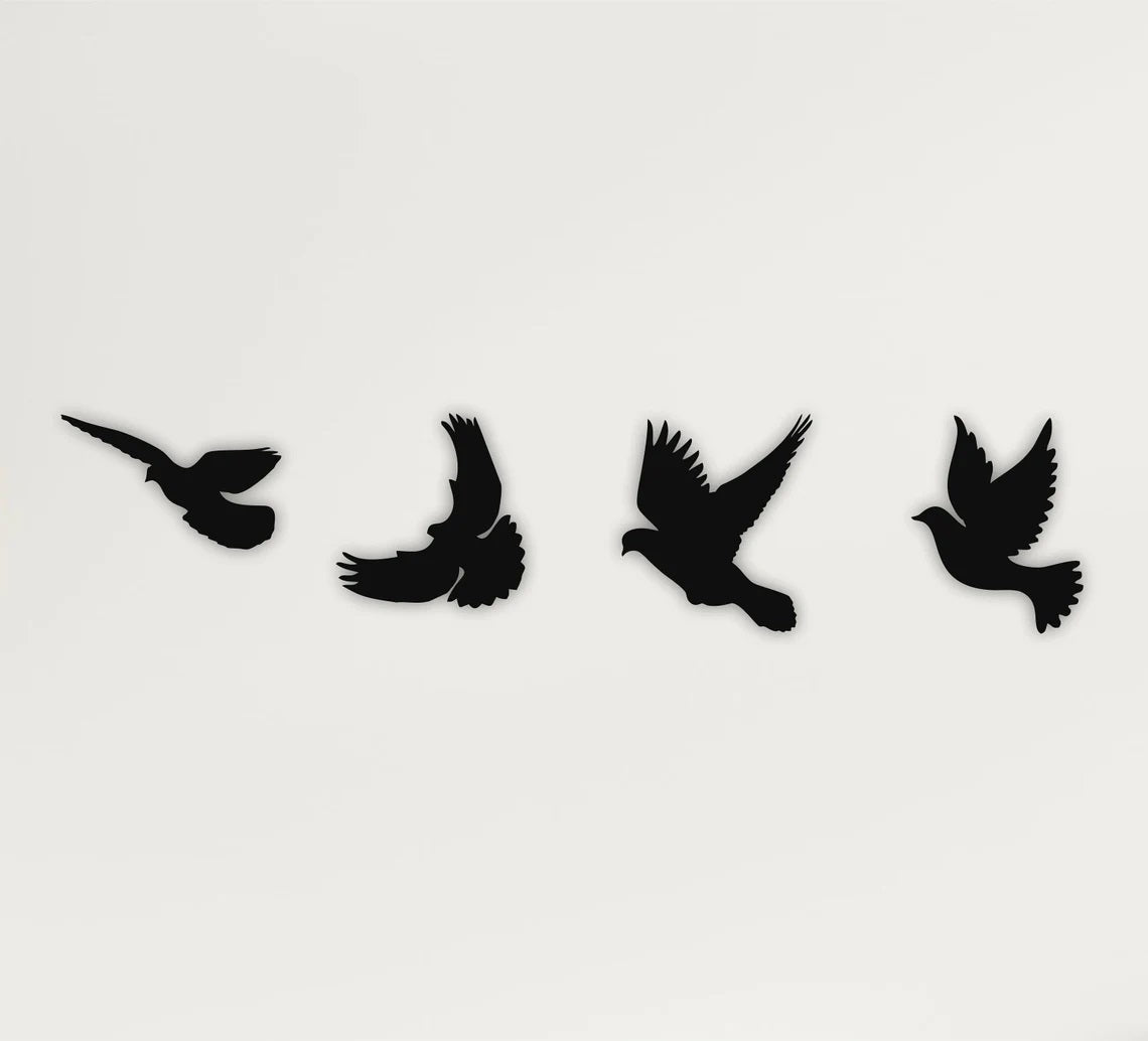 Metal Wall Art, Metal Birds Art