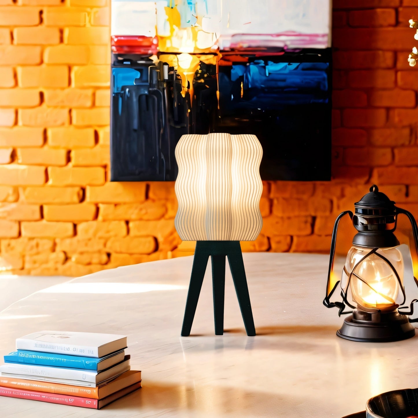 EnviroLamp Modern and Eco-Friendly Unbreakable Night Lamp, Desk Lamp Blue