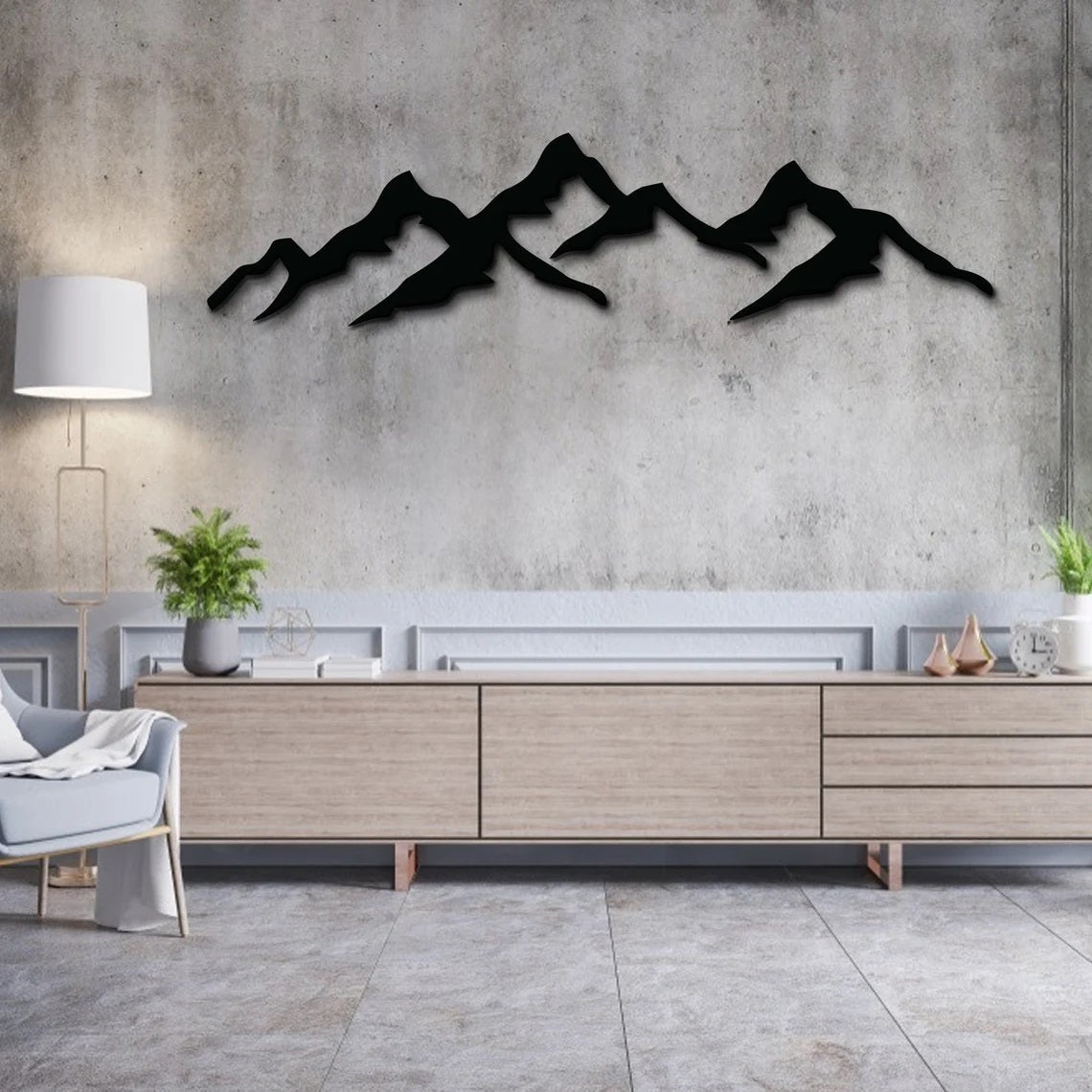Mountian Wall Art, Metal Wall Art - Etgshop LLC