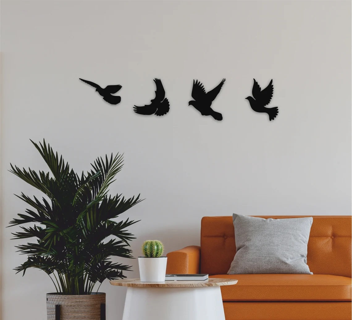 Metal Wall Art, Metal Birds Art