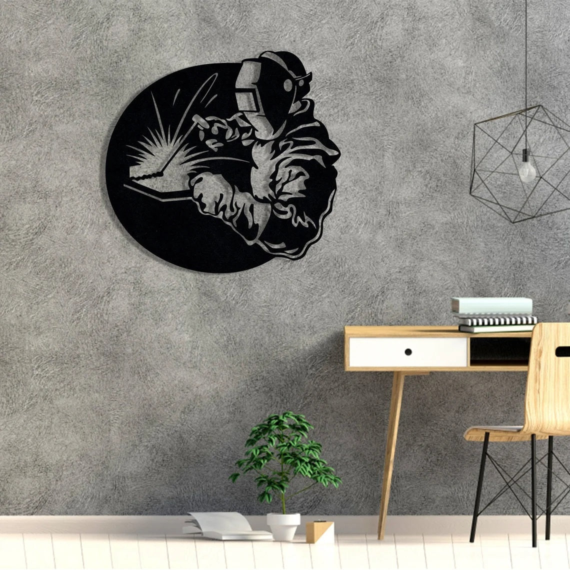 Welder Metal Wall Art - Etgshop LLC