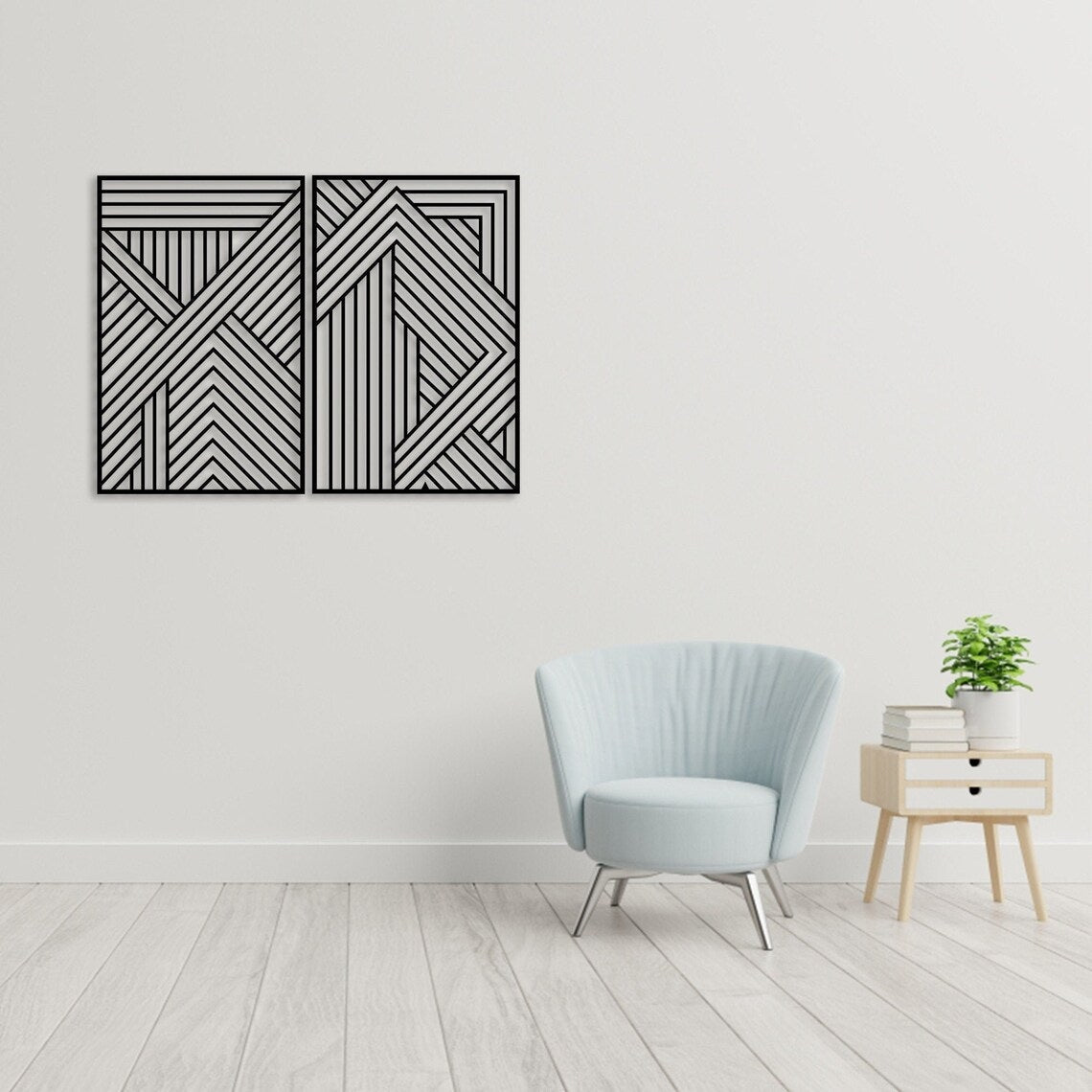 Line Wall Art, Metal Wall Art - Etgshop LLC