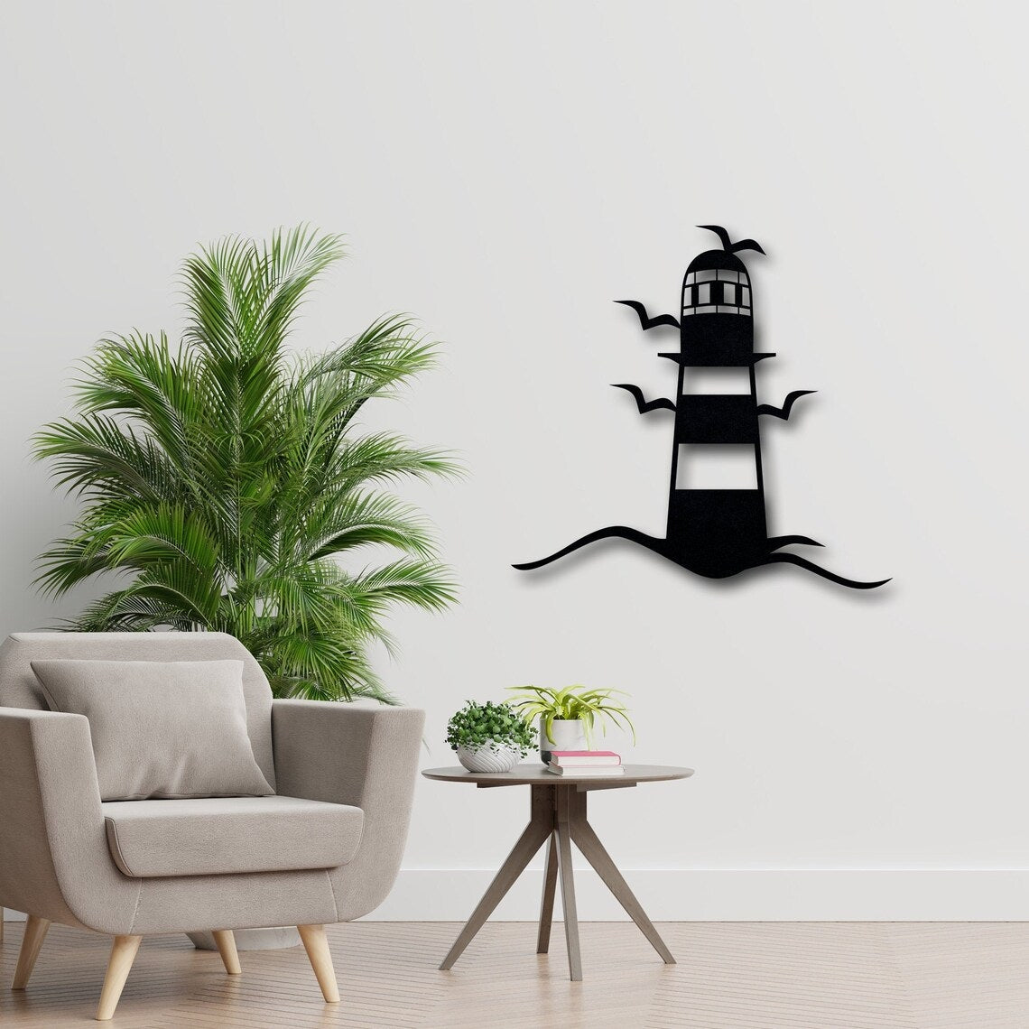 Wall Decor, Lighthouse, Metal Wall Art - Etgshop LLC