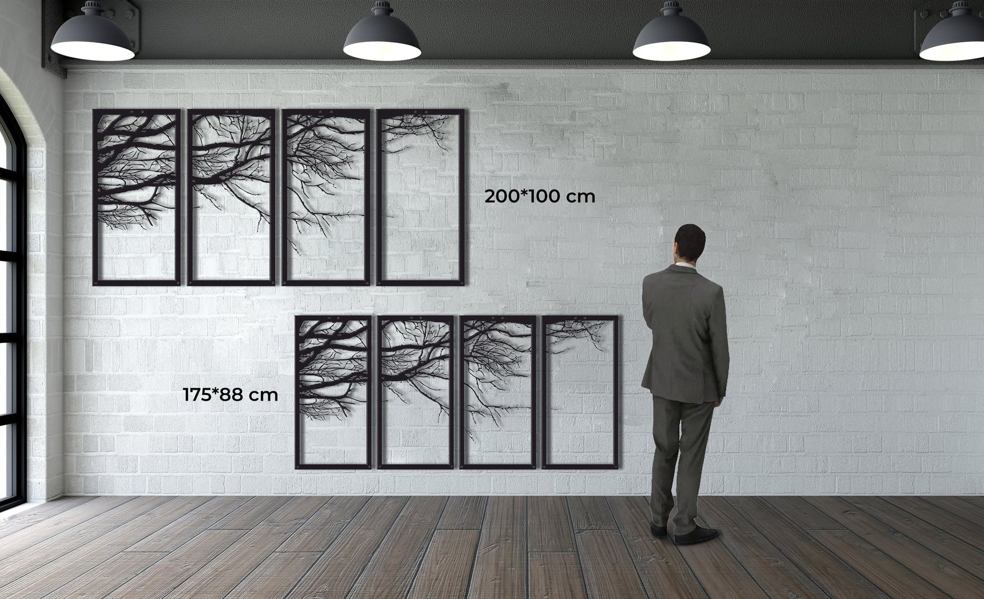 Metal Wall Art, 4 Panels Tree of Life Decor - Etgshop LLC
