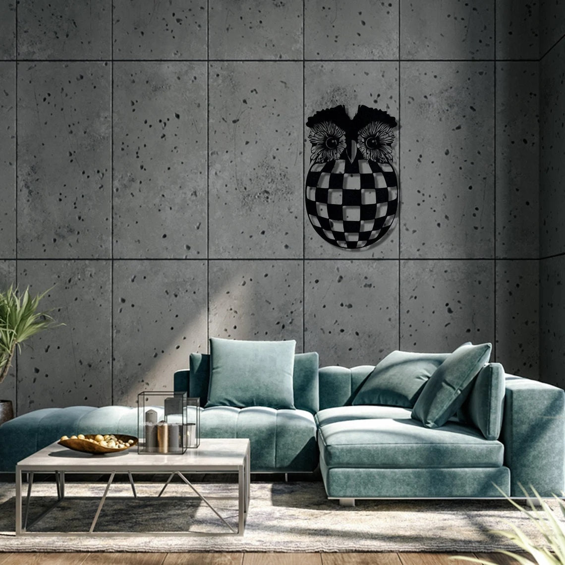 Metal Owl, Metal Wall art, Wall Decor - Etgshop LLC