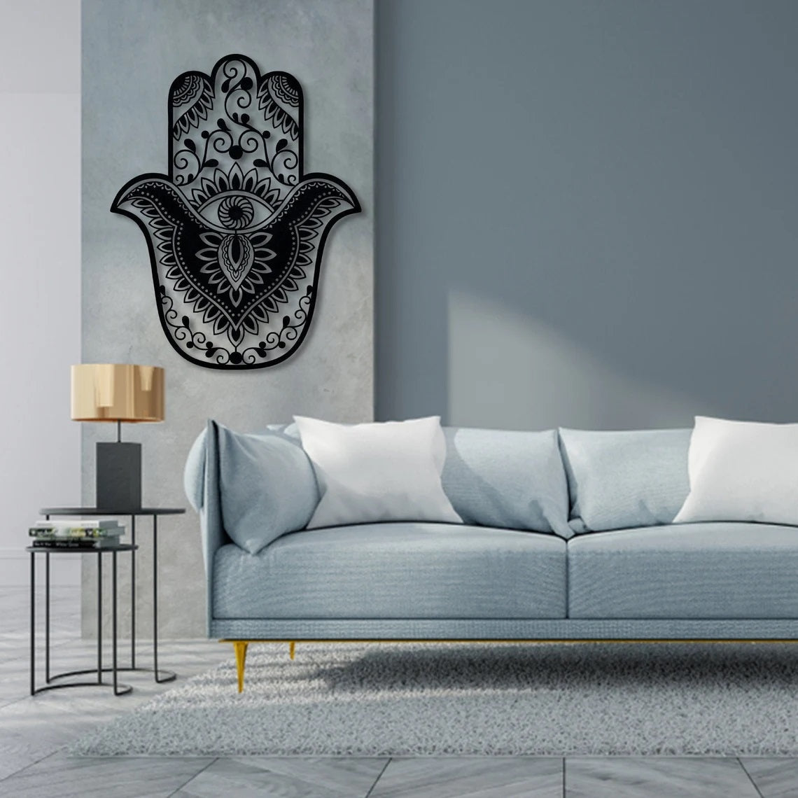 Hamsa Metal Wall Art, Hamsa Wall Hangings Decor - Etgshop LLC