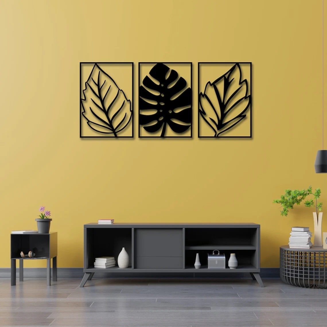 Leaf Metal Wall art, Metal Wall Sign - Etgshop LLC