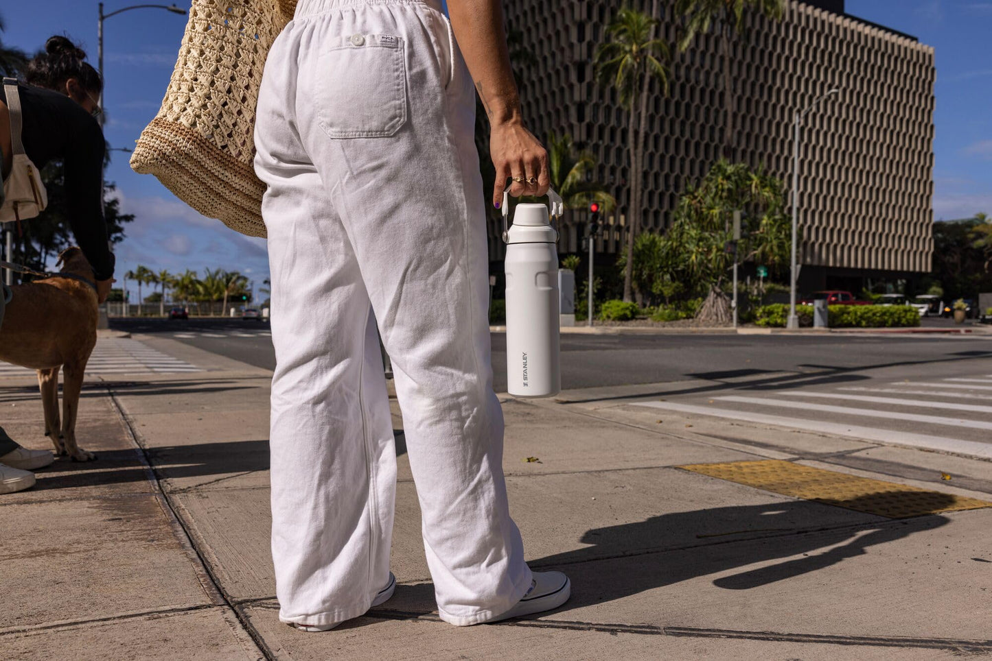 Stanley IceFlow Fast Flow Water Bottle | Angled Spout Lid | Lightweight & Leakproof for Travel & Sports | Insulated Stainless Steel | BPA-Free