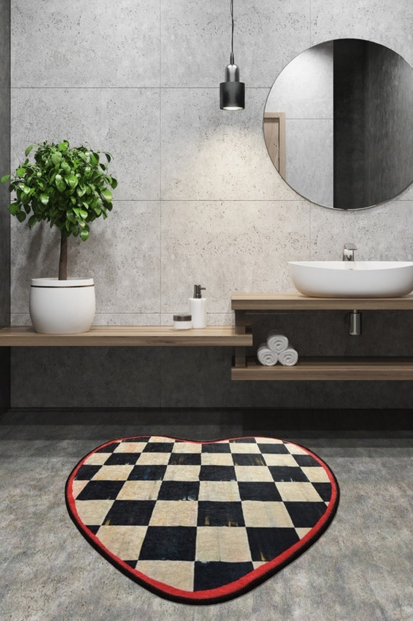 Kate Decoratif Round Bath Rug Area Rug Round Rug - Etgshop LLC
