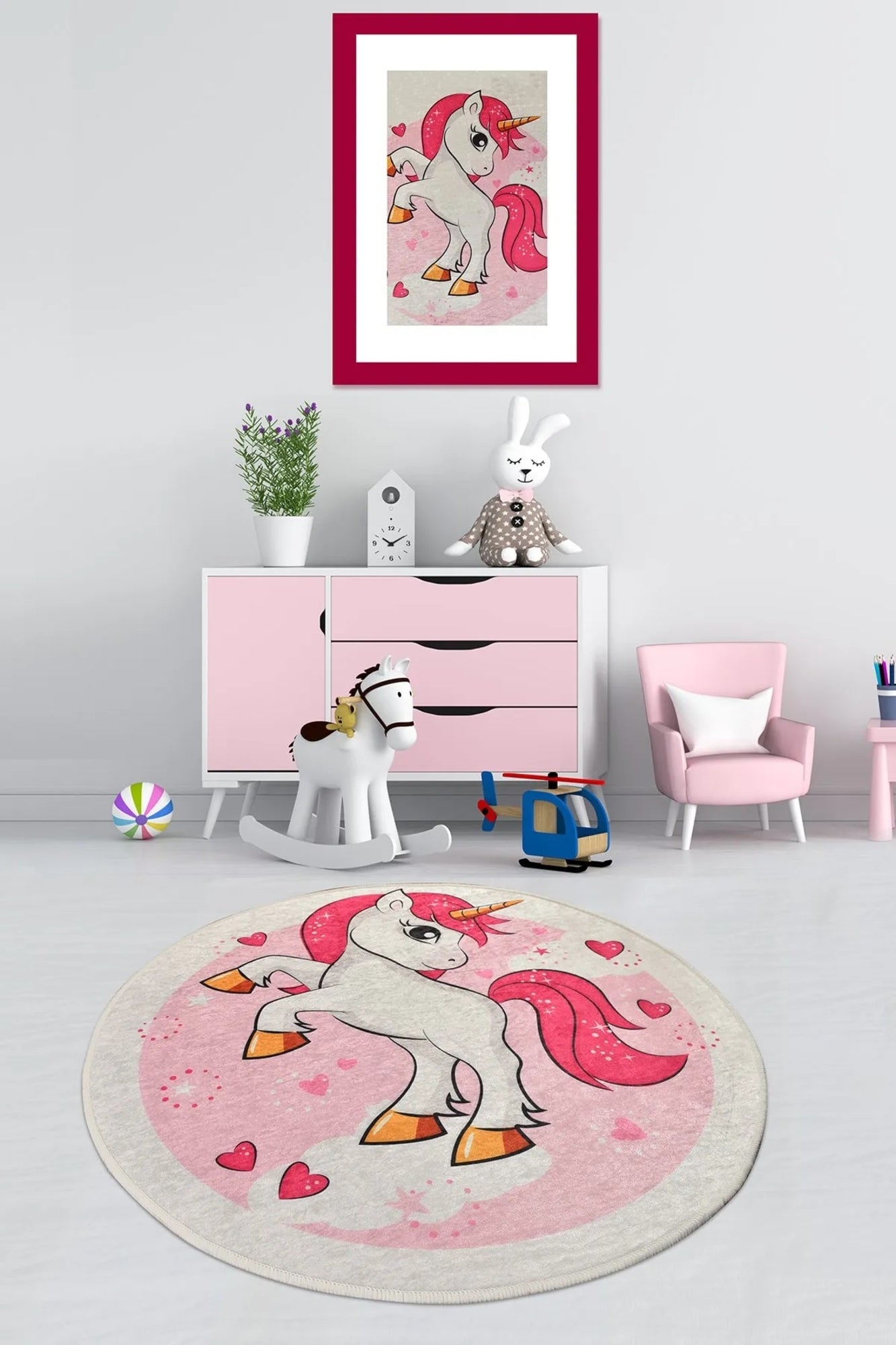 Poni Decoratif Round Bath Rug Area Rug Round Rug - Etgshop LLC