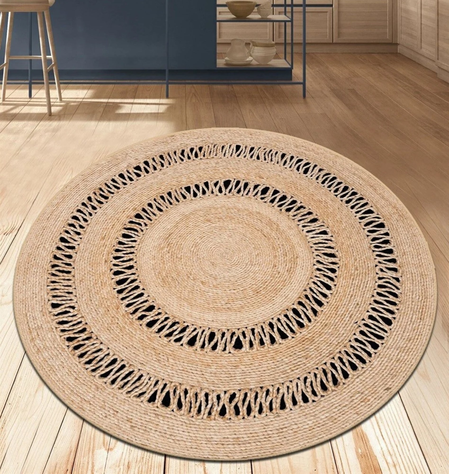 Jute Decoratif Round Bath Rug Area Rug Round Rug - Etgshop LLC