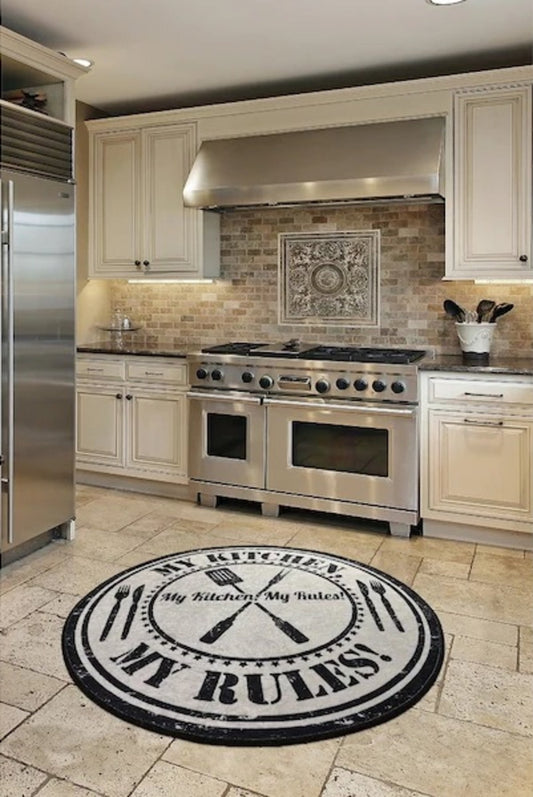 My Kitchen Decoratif Round Bath Rug Area Rug Round Rug - Etgshop LLC