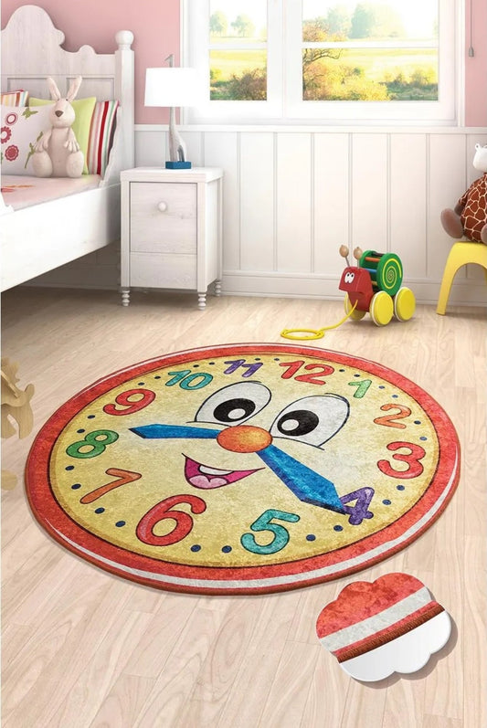 Watch Red Decoratif Round Bath Rug Area Rug Round Rug - Etgshop LLC