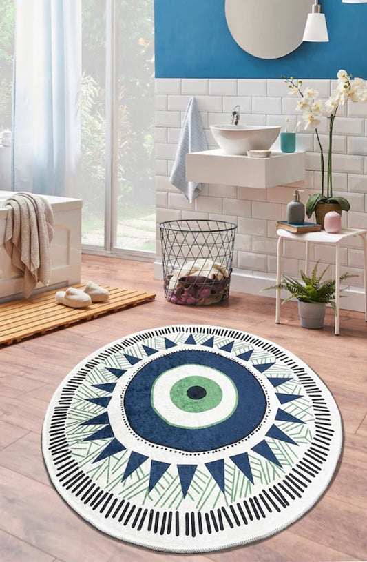 Occhio Decoratif Round Bath Rug Area Rug Round Rug - Etgshop LLC