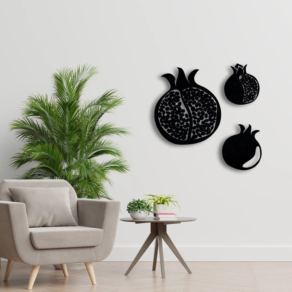 Pomegranate, Metal Wall Art - Etgshop LLC