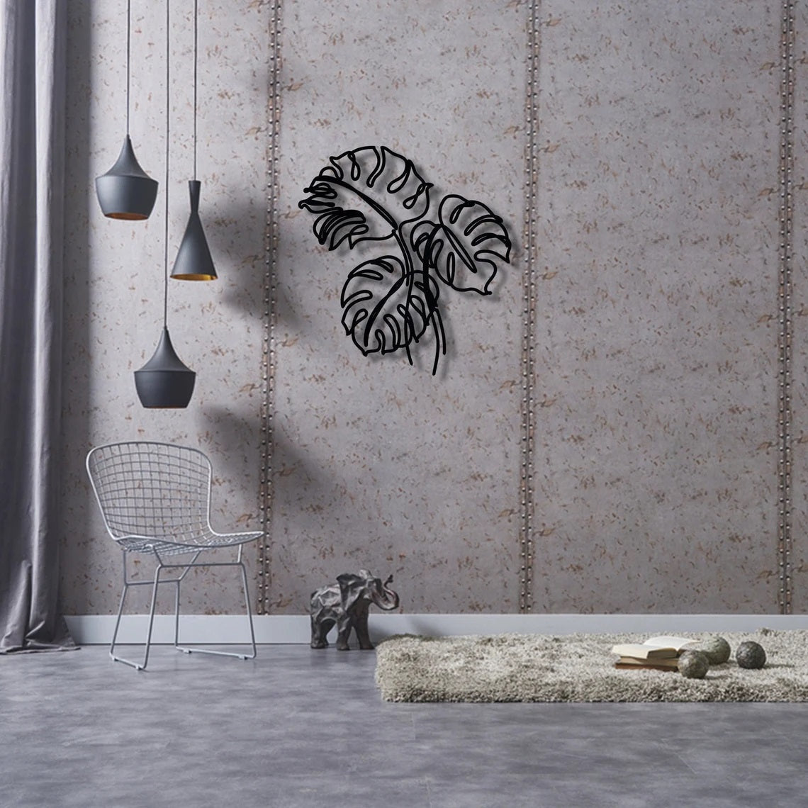 Monstera Metal Wall Decor , Metal Wall Art - Etgshop LLC