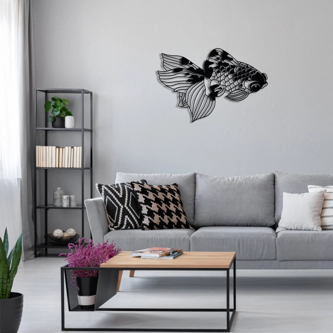 Fish Metal Wall art, Wall Decor - Etgshop LLC