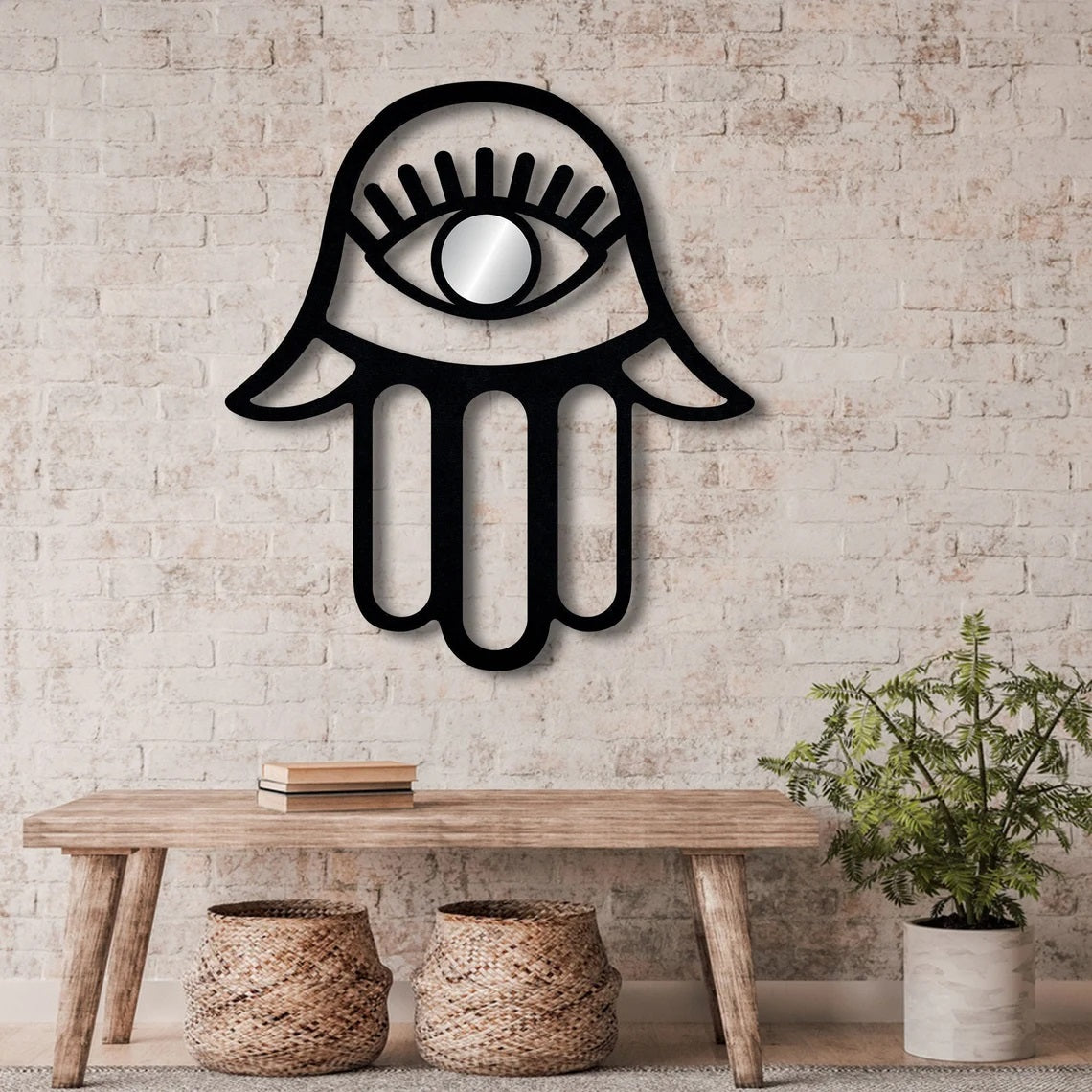 Hamsa Hand, Evil eye hamsa, Metal Wall Art - Etgshop LLC