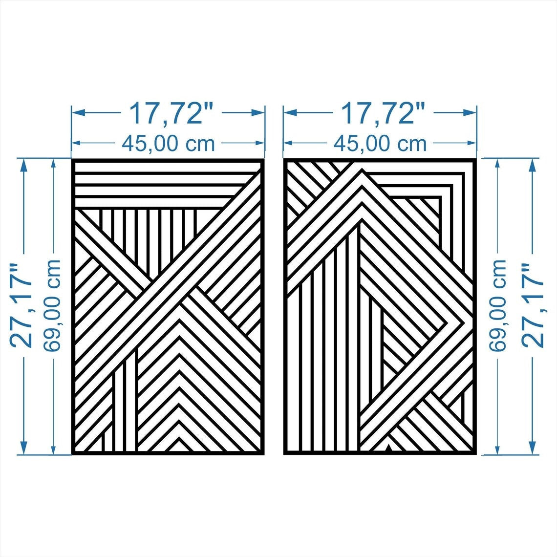 Line Wall Art, Metal Wall Art - Etgshop LLC