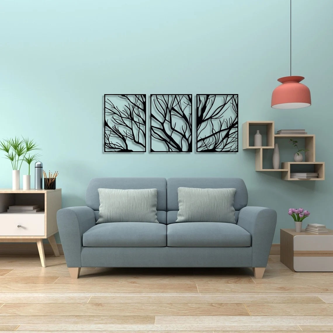 Metal Wall Art, Metal Tree Decor - Etgshop LLC