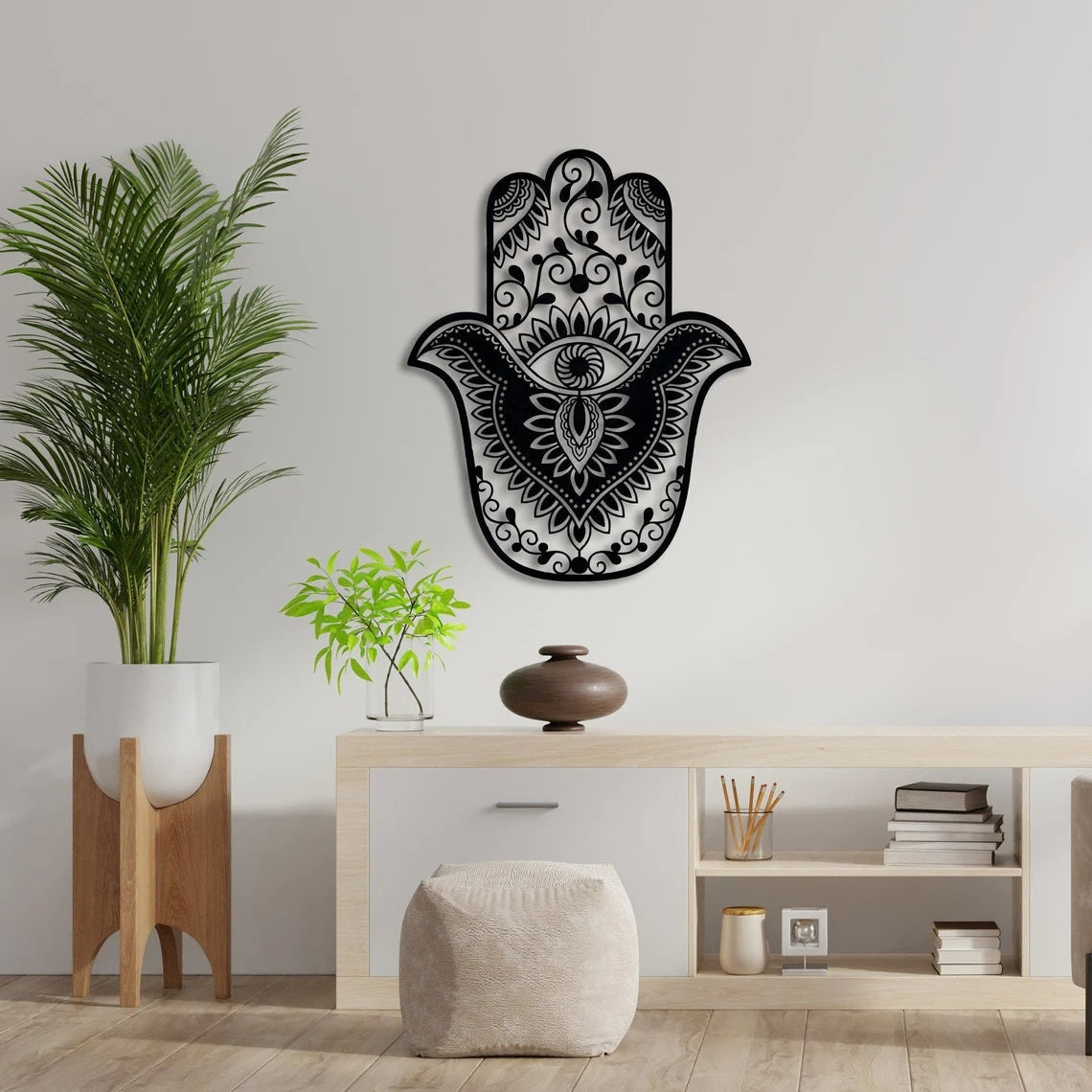 Hamsa Metal Wall Art, Hamsa Wall Hangings Decor - Etgshop LLC