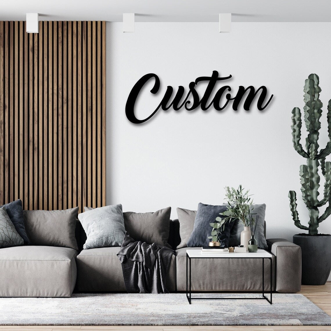 Custom Metal Words, Your Custom Text, Custom Name Script Metal Sign, Personalized Metal Wall Decor, Wall Decor, Metal Wall Art