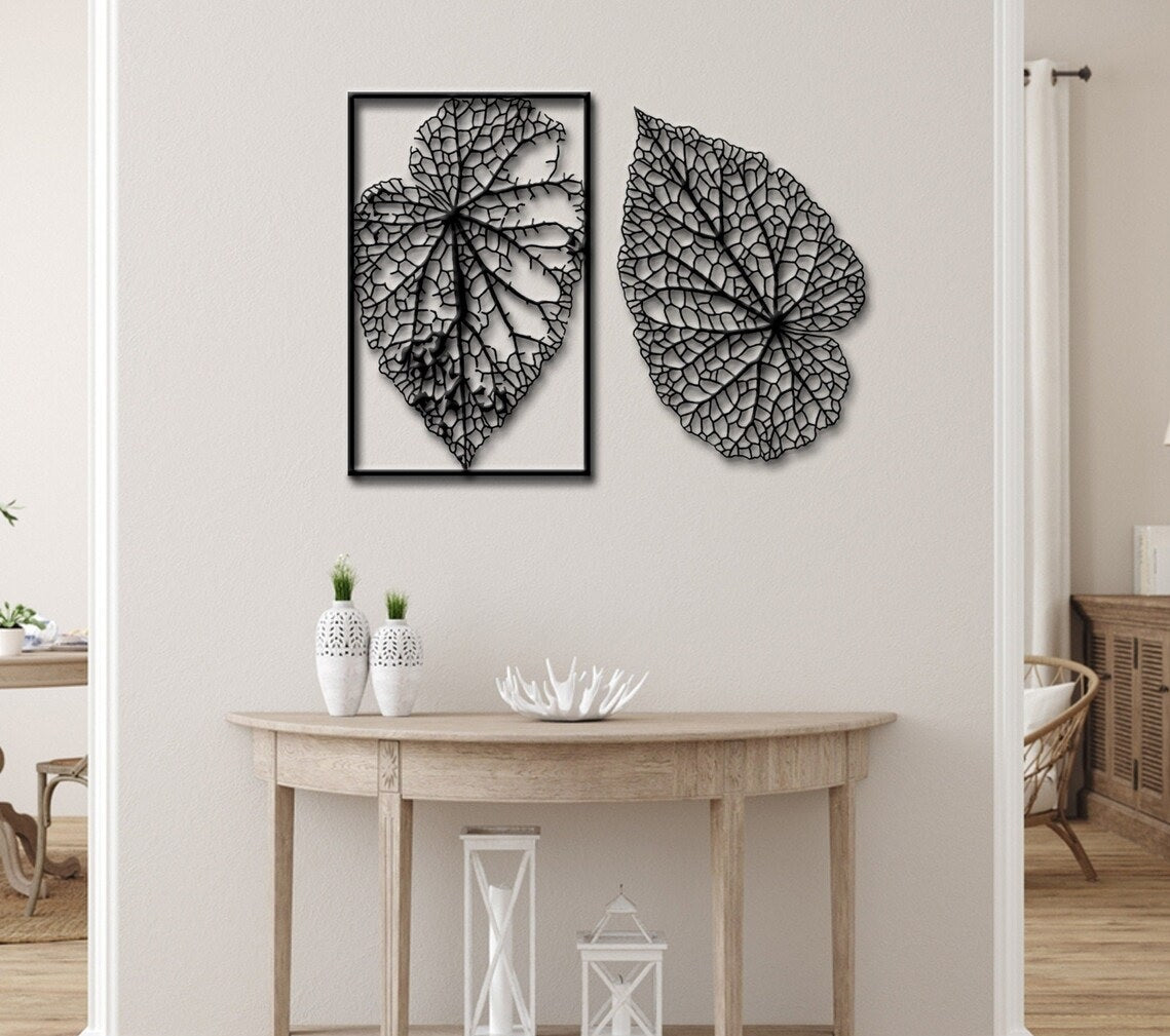Feather Wall Decor, Metal Wall art - Etgshop LLC