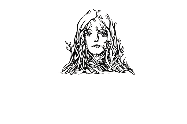 Female Tree Art Metal, Minimalist Line Art - Etgshop LLC