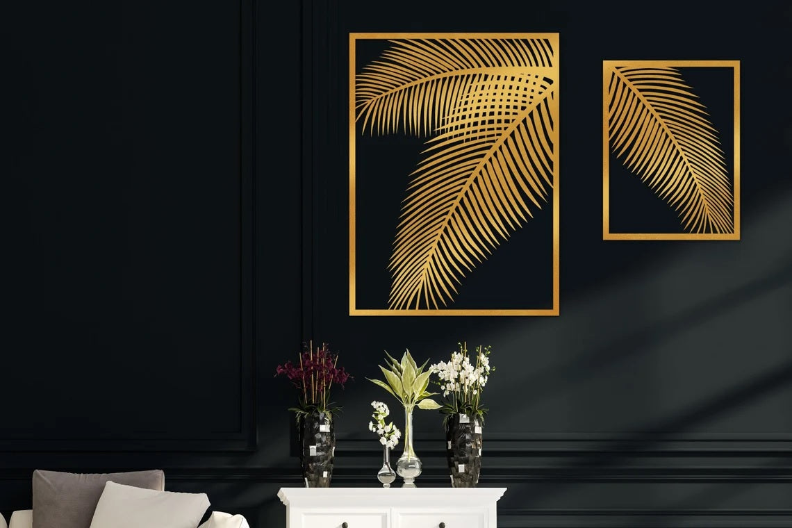 Palm Tree Art, Metal Wall Decor, - Etgshop LLC