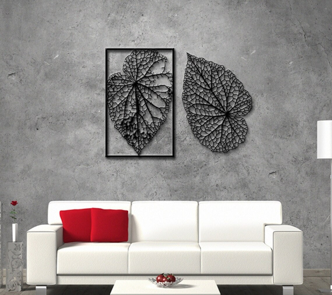 Feather Wall Decor, Metal Wall art - Etgshop LLC