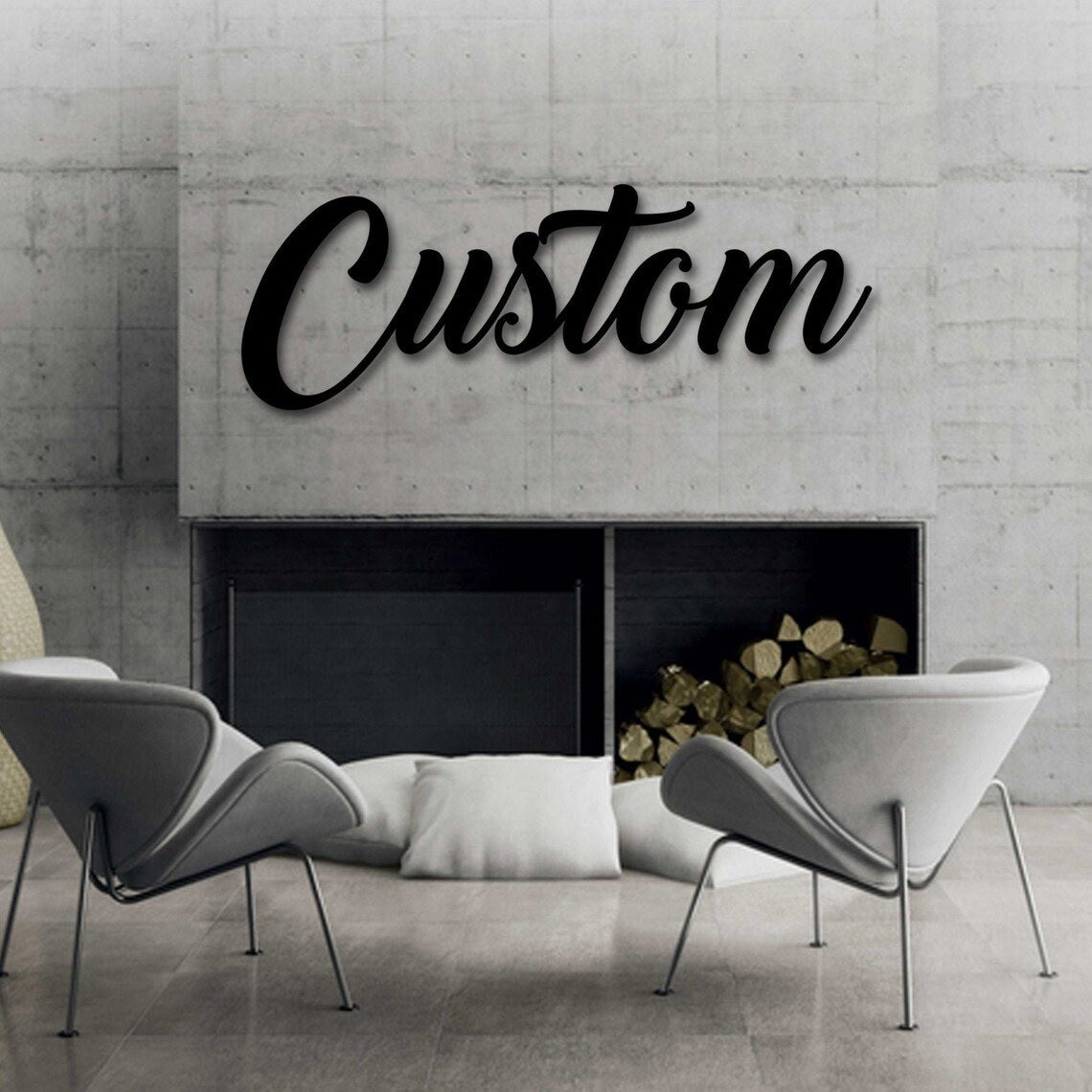 Custom Metal Words, Your Custom Text, Custom Name Script Metal Sign, Personalized Metal Wall Decor, Wall Decor, Metal Wall Art