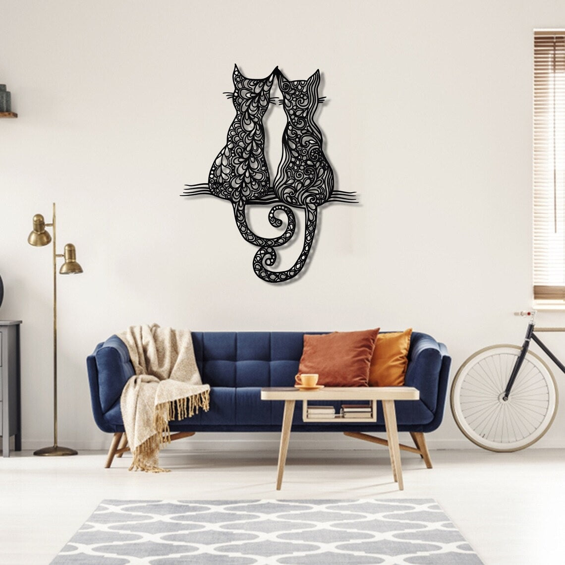 Metal Cat wall art, Wall decor - Etgshop LLC