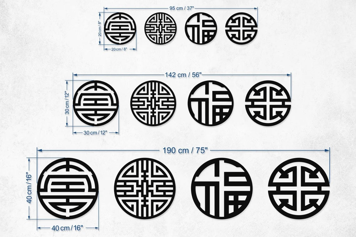 Feng Shui Metal Wall Art - Etgshop LLC