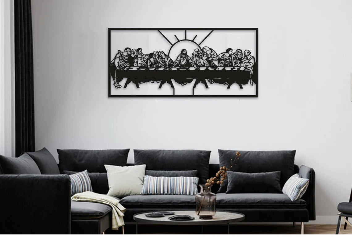 Jesus Last Supper Metal Wall Decor - Etgshop LLC